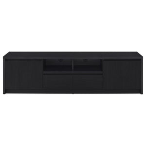 Winfield - 2-Door TV Stand Media Console - Black