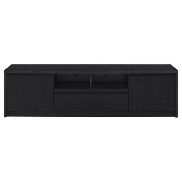 Winfield - 2-Door TV Stand Media Console - Black