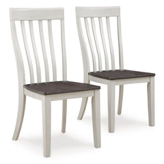 Make a farmhouse-inspired statement with this dining chair. It-'s beautifully crafted with a clean two-tone finish and subtle curves. A versatile performer, this chair adds a casually comfortable vibe to a variety of spaces.<br><br><b>Additional Dimension