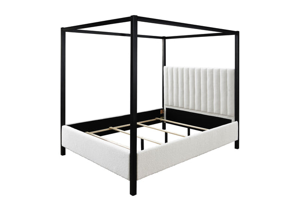  blending the luxurious feel of a traditional four-poster bed with the clean