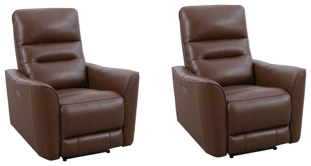 Meet the wall-hugging recliner Taylor, which is designed for space and convenience. It features a zero-gravity power recline and an adjustable power headrest made from durable top-grain leather. Taylor is built with sustainably sourced wood from a solar-p