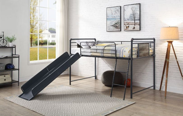 Cordelia - Twin Loft Bed - Antique Oak