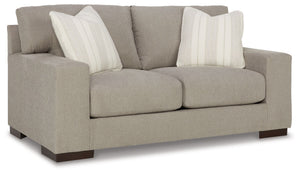 Classic comfort gets a mod twist with this loveseat. Its minimalistic approach and structured silhouette bring a clean-lined design element to your living room. Sink into the positively plush cushions while relaxing solo, or curl up with a glass of wine w