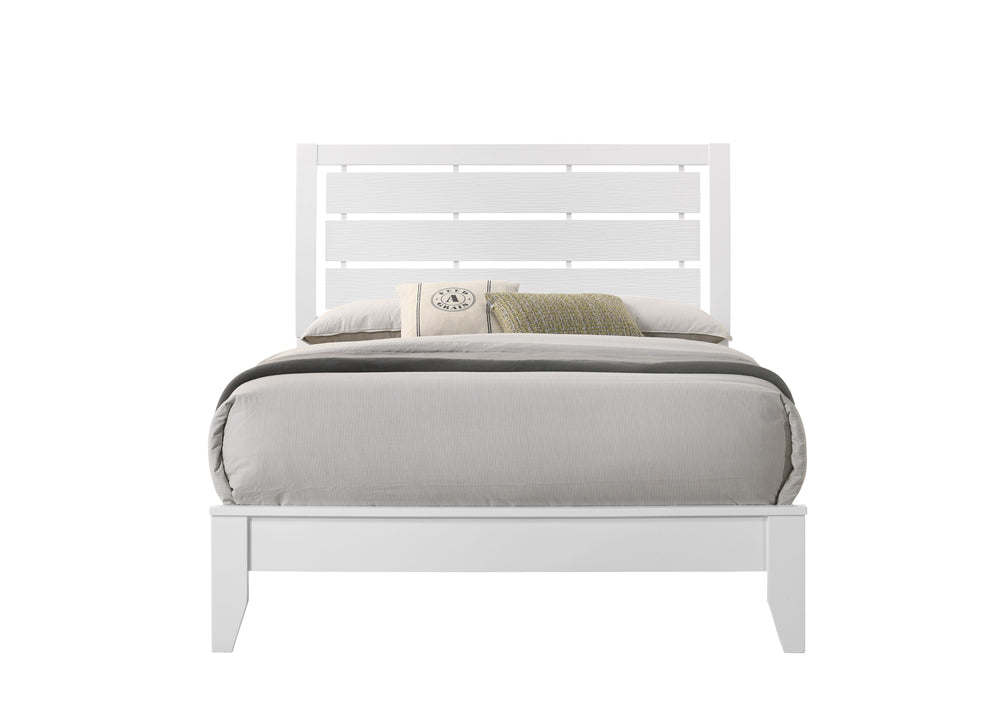 Evan - Full Bed - White