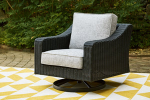  this swivel lounge chair elevates the art of alfresco living. Beautiful and durable enough for indoor and outdoor use