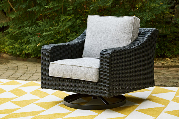  this swivel lounge chair elevates the art of alfresco living. Beautiful and durable enough for indoor and outdoor use
