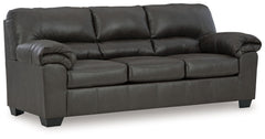 If you love the cool look of leather but long for the warm feel of fabric, youâ€™ll find this sofa fits the bill beautifully. Rest assured, the textural, multi-tonal upholstery is rich with character and interestâ€”while plush, pillowy cushions merge comf