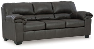 If you love the cool look of leather but long for the warm feel of fabric, youâ€™ll find this sofa fits the bill beautifully. Rest assured, the textural, multi-tonal upholstery is rich with character and interestâ€”while plush, pillowy cushions merge comf