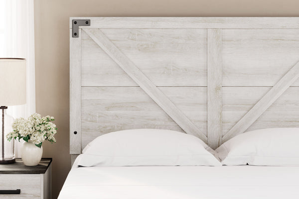 Shawburn - Whitewash - Queen Crossbuck Panel HDBD