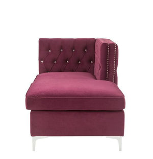 Jaszira - Chaise - Burgundy Velvet