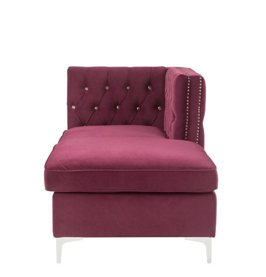 Jaszira - Chaise - Burgundy Velvet