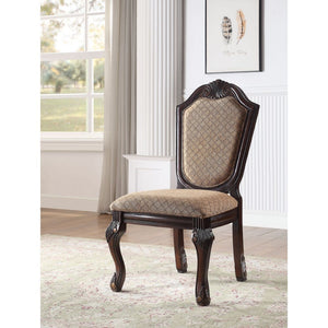 Chateau De Ville - Side Chair (Set of 2) - Fabric & Espresso