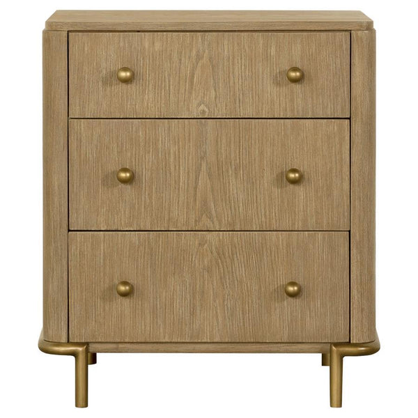 Arini - 4 Piece Queen Bedroom Set - Cream And Sand Wash