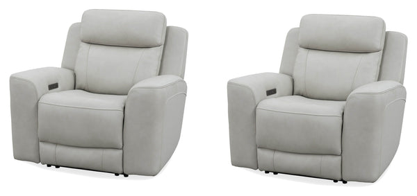 Introducing our comfortable and convenient Calgary recliner, designed with relaxation in mind. Calgary features power recline and headrest controls, allowing you to adjust your seating position easily. The over-padded headrests provide extra comfort, and 