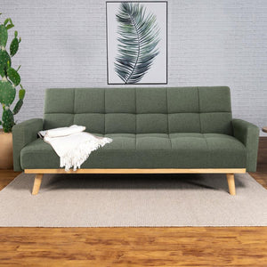  these pieces exhibit a sleek tufted design. Seamlessly transitioning from a chic sofa to a comfortable bed