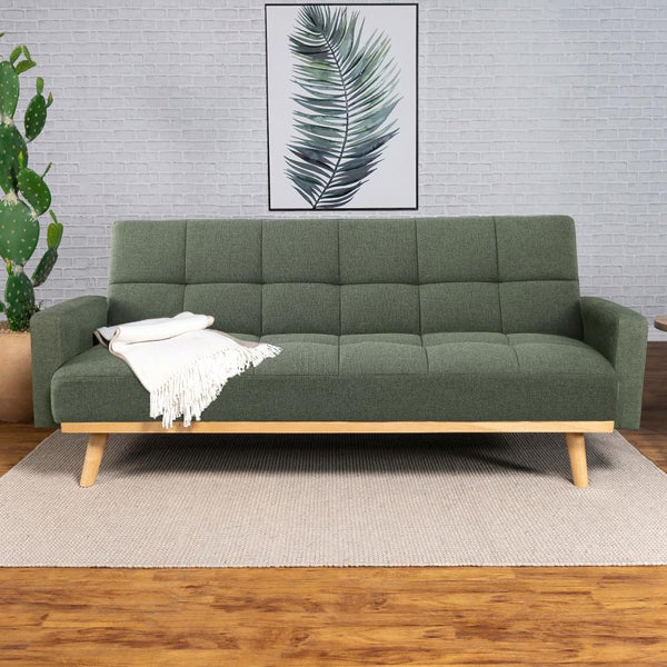  these pieces exhibit a sleek tufted design. Seamlessly transitioning from a chic sofa to a comfortable bed