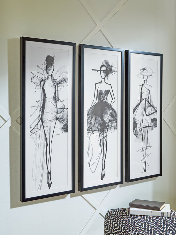  this wall art set brings the luxe