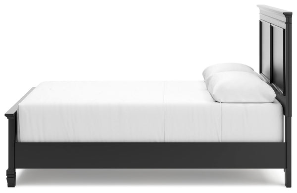 Lanolee - Black - Queen Panel Bed