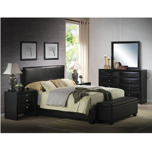 Ireland III - Full Bed - Black PU