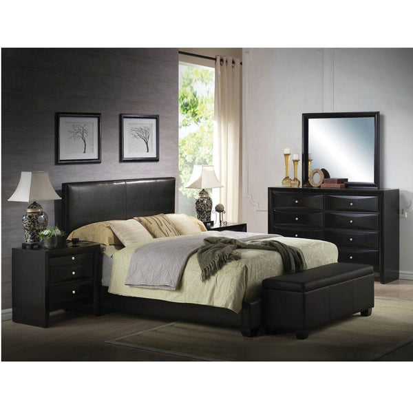 Ireland III - Full Bed - Black PU