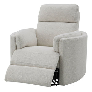 Sagen - Glider Recliner With Swivel - Beige