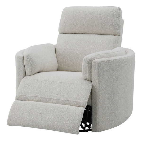 Sagen - Glider Recliner With Swivel - Beige