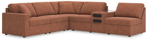 Looking cool and contemporary is great. But when it comes down to it, youâ€™re all about low-maintenance lounging. With the performance fabric on this sectional with audio system, cleaning spills is a breeze. Its customizable modular design caters to your