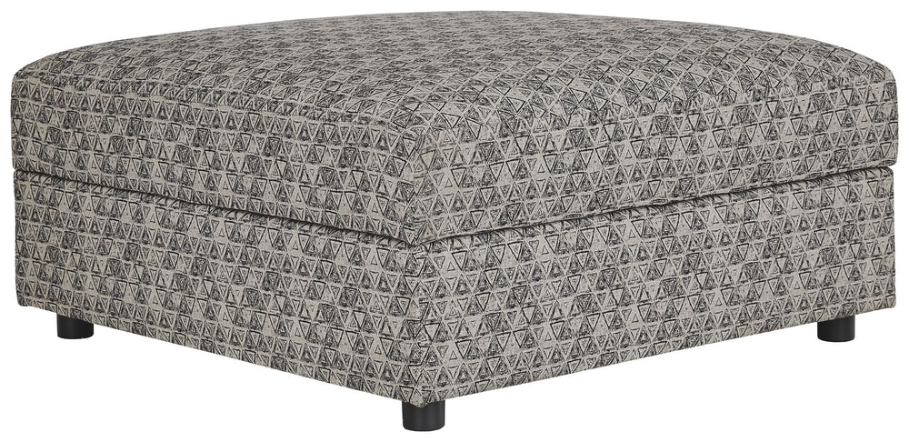 Make way for high style and indulgent comfort with this ottoman with storage. The plushly cushioned, removable top reveals loads of hideaway space for seasonal storage or last-minute cleanups. The ottomanâ€™s generous scale makes it ideal as a relaxed â€œ