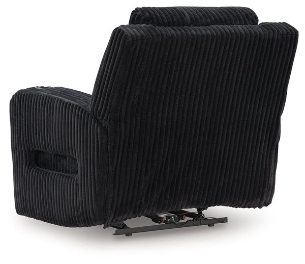 Forest Lake - Black - Power Recliner With Adj Headrest