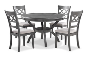 Cori - 5 Piece Round Dining Set - Gray