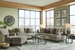 Whether your style is American classic, contemporary or an eclectic mix, this beautifully versatile living room set is sure to look right at home. <h4><b>Kaywood - Granite - Sofa</b></h4> <table width=-"100%-"><colgroup><col style=-"width: 30%
