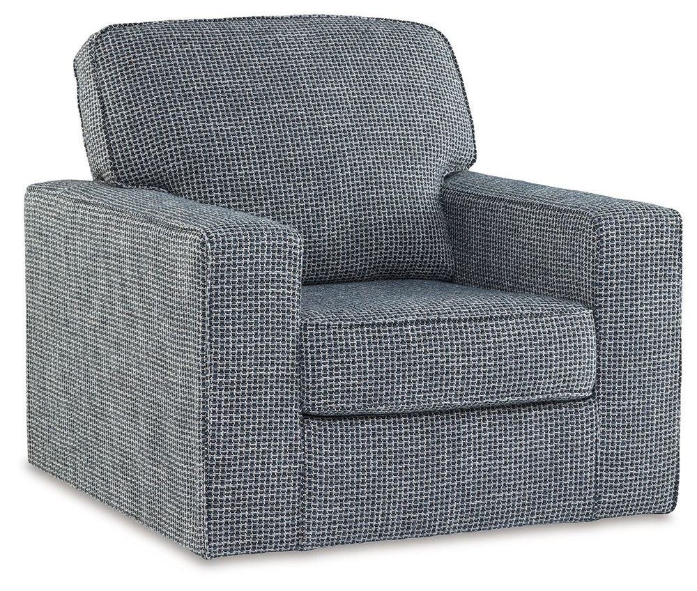 Invest in day-to-day comfort and style with this swivel chair. Decorated with crosshatch-patterned upholstery, the accent piece helps to create an extra-cozy look in your living room or reading nook. And its inviting, versatile design pairs with a variety