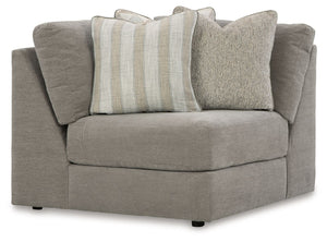This wedge is made with polyester chenille and polyester upholstery. Fully finished on all sides, it pairs with other items in the series to make a modular sectional.<br><br><b>Additional Dimensions</b><br><ul><li>Seat depth: 28-"</li><li>Seat height: 21-