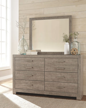 This dresser and mirror-'s weathered driftwood finish evokes such an ethereal vibeâ€”exactly what you need for your serene master suite. Clean lines and simple yet substantial hardware make for a timeless look youâ€™ll love living with for years to come. 