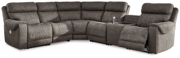  this power reclining sectional with console creates a comfortable place to gather with family and friends. The sectional