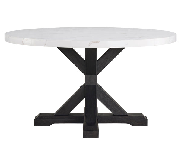 Vance - 5 Piece Dining Room Set - White / Gray