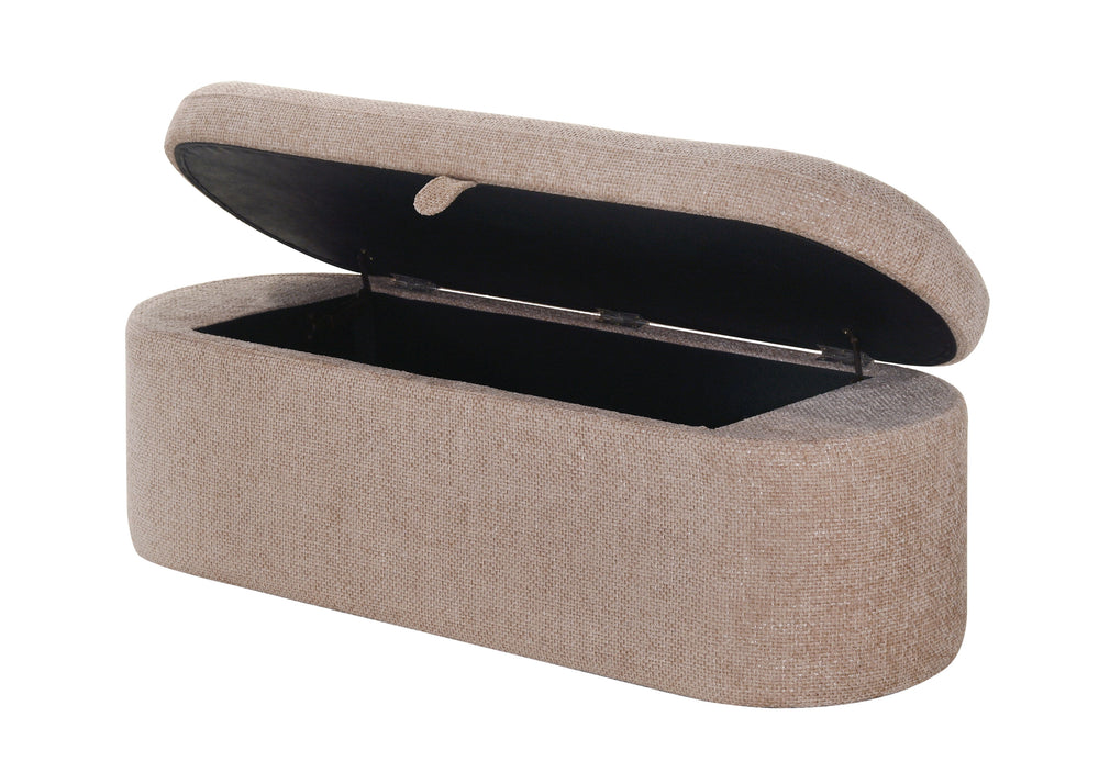 Enhance both style and functionality in your space with this chic and versatile accent piece. Wrapped in a beautifully textured fabric, it exudes warmth and elegance while seamlessly complementing a variety of dÃ©cor styles. Designed for modern living, it
