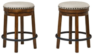 Valebeck - Brown / Black - UPH Swivel Stool