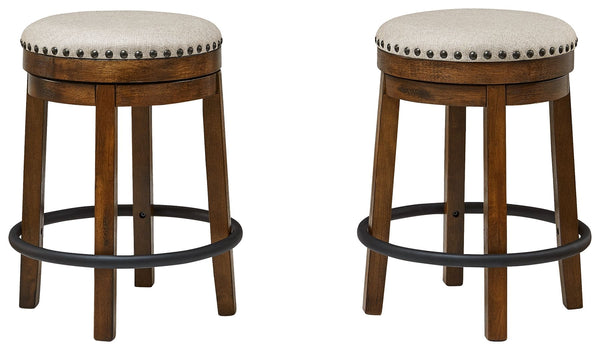 Valebeck - Brown / Black - UPH Swivel Stool