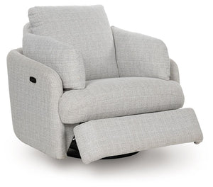 Alainmont Next-Gen Nuvella - Stone - Swivel Power Recliner