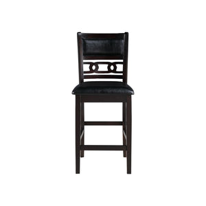 Gia - 5 Piece Round Counter Dining Set - Ebony