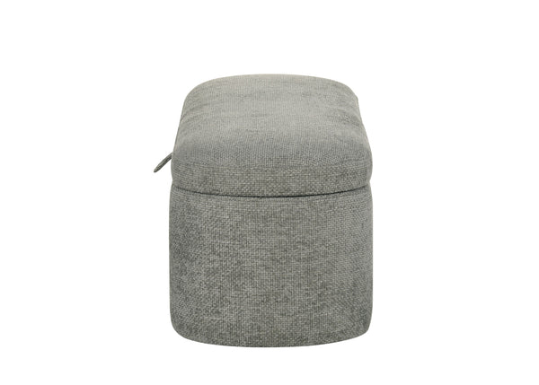 Philipa - Storage Bench - Light Gray Tweed