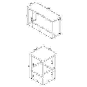  this versatile set creates a stylish gathering space in any room. The rectangular table features a scratch-resistan