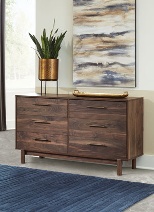  youâ€™ll find this dresser. With a rich brown finish over replicated walnut wood grain