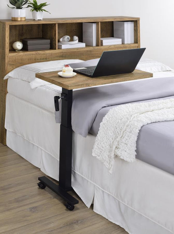  designed specifically for use while reclining in bed. The 28-inch wide wood-inspired top offers ample space for working