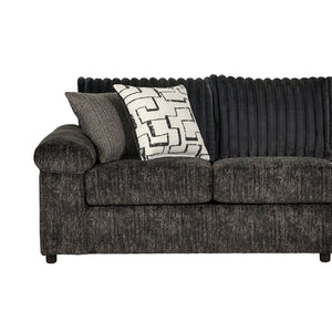 Introducing the Remi Right Arm Facing Chaise Lounge, a transitional marvel designed for those seeking comfort and style. This spacious lounger, boasting a roomy seat for three, is the perfect addition to your living space. Crafted in the USA, its solid an