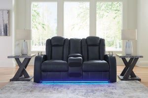 Fyne-Dyme - Sapphire - 3 Pc. - Power Reclining Sofa
