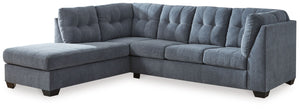 This sleeper sectional with chaise takes a homey approach to high style. Its denim-inspired fabric has classic versatility, while a contemporary silhouette and stitched details keep the look totally on trend. And you can count on comfortâ€”the included fu