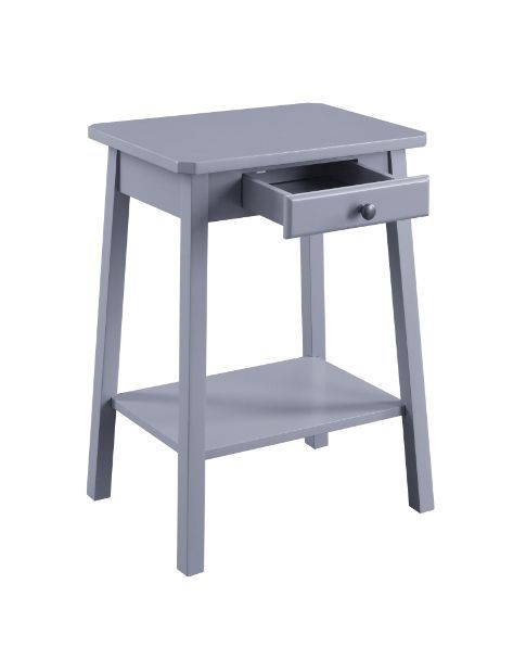  the Kaife Accent Table can warm up a room with it-'s natural textures.