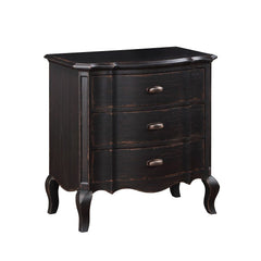 3 Drw Assembled Drawer: GLIDE Side Metal (Full Ext., 45mm), DOVETAIL French Front & English Back, Felt Lined Top Drawer, Manual Close Wooden Cabriole Leg